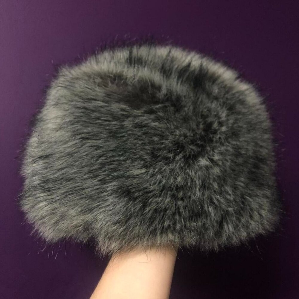 Vtg Rabbit Fur Hat - Picture 2 of 8